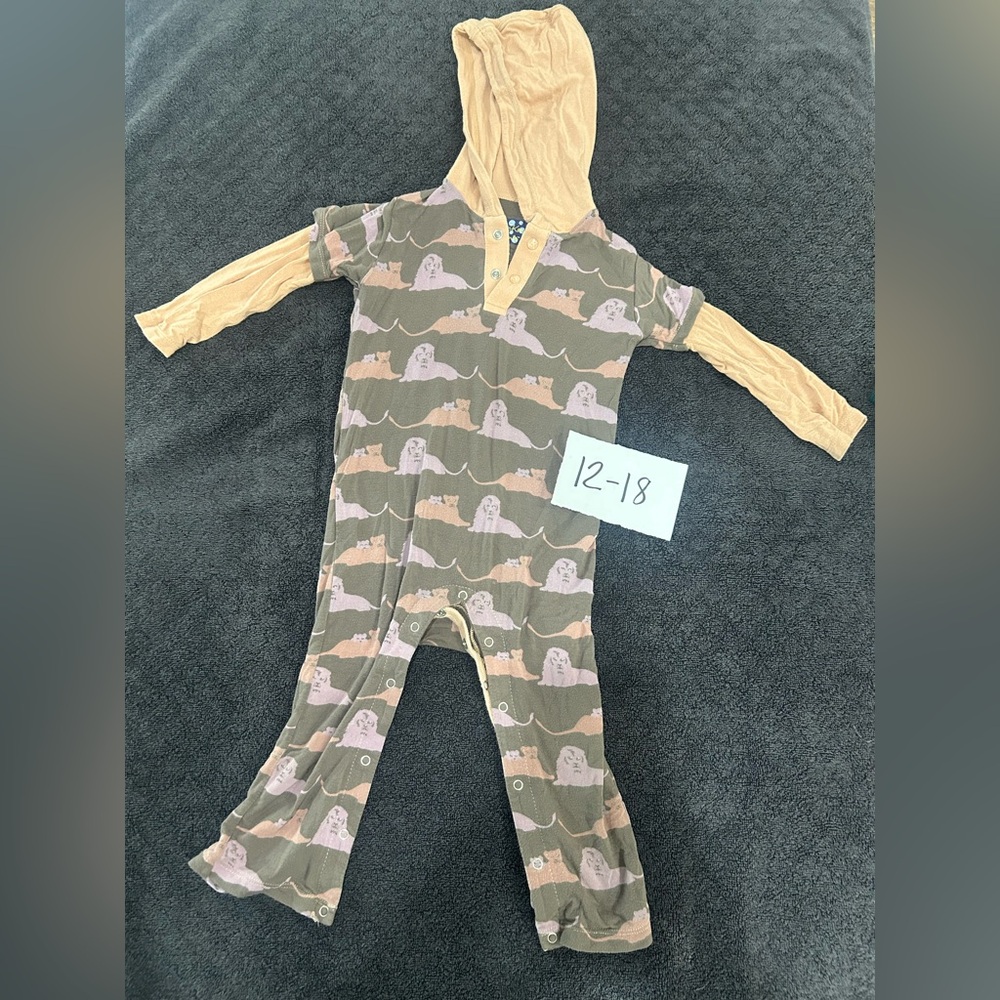 12-18 Month Lion Hooded Kickkee Pants